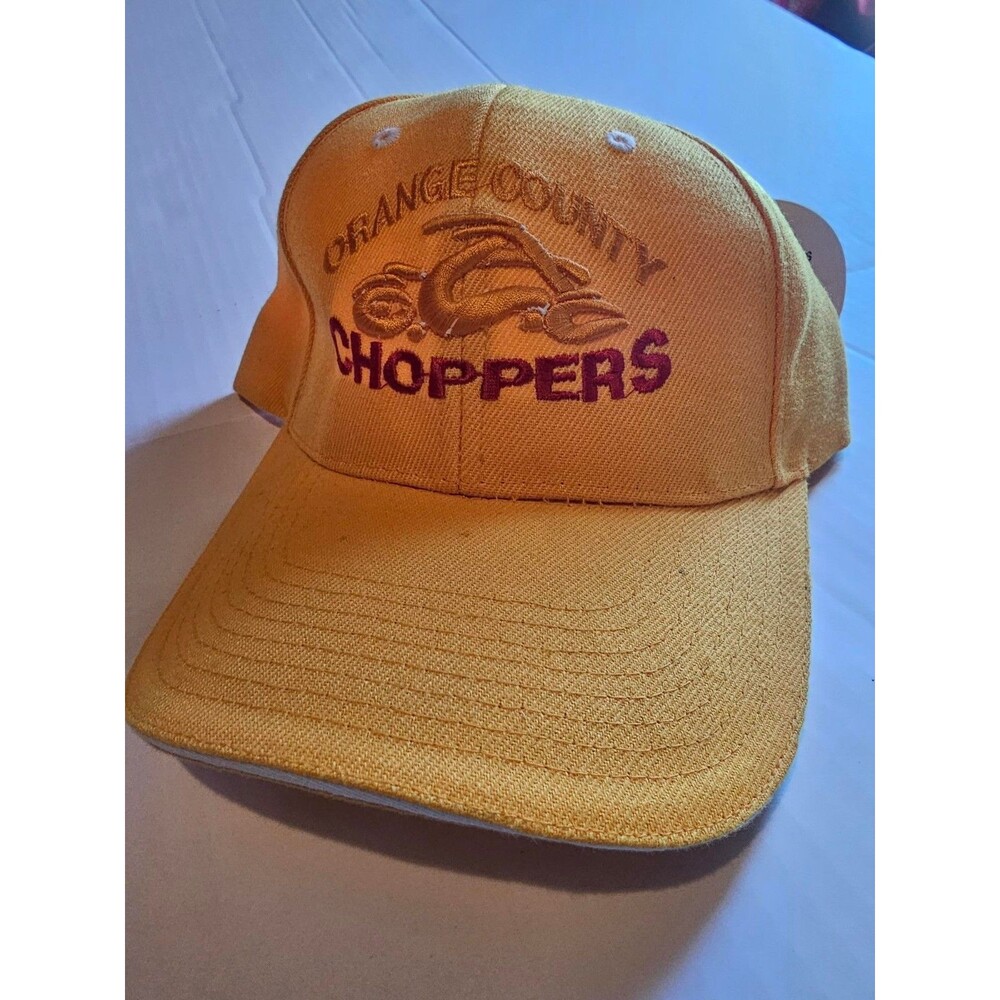 Orange County Choppers OCC City Hunter Yellow Hat Cap Motorcycle NWT Y2K One Siz